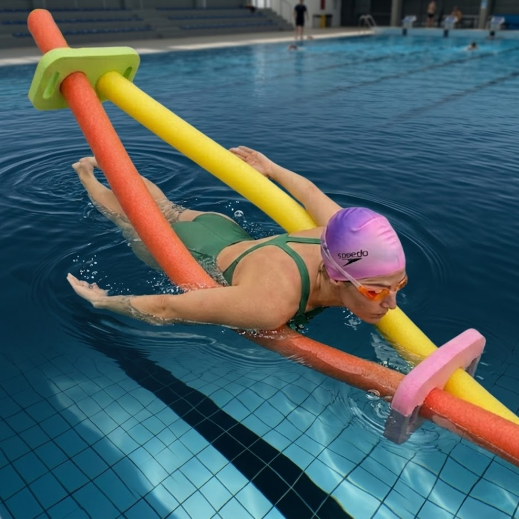 AquaFlexx® Water Noodle Connector Blauw – Foam Accessoire voor het Verbinden van Zwemnoodles